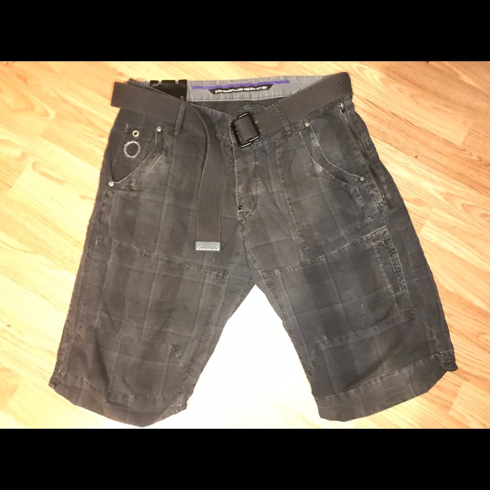 G-StarRaw Denim size 36 men’s shorts with belt